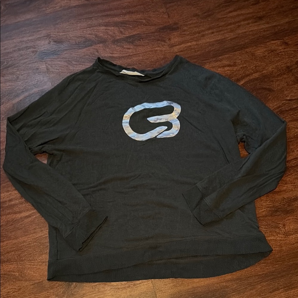 Cyclebar Charcoal Long Sleeve Tee with Logo